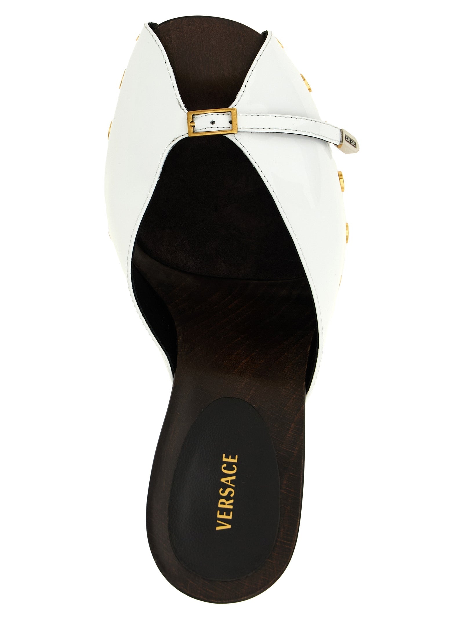 Versace Bicolor Calfskin High Heel Pumps Versace