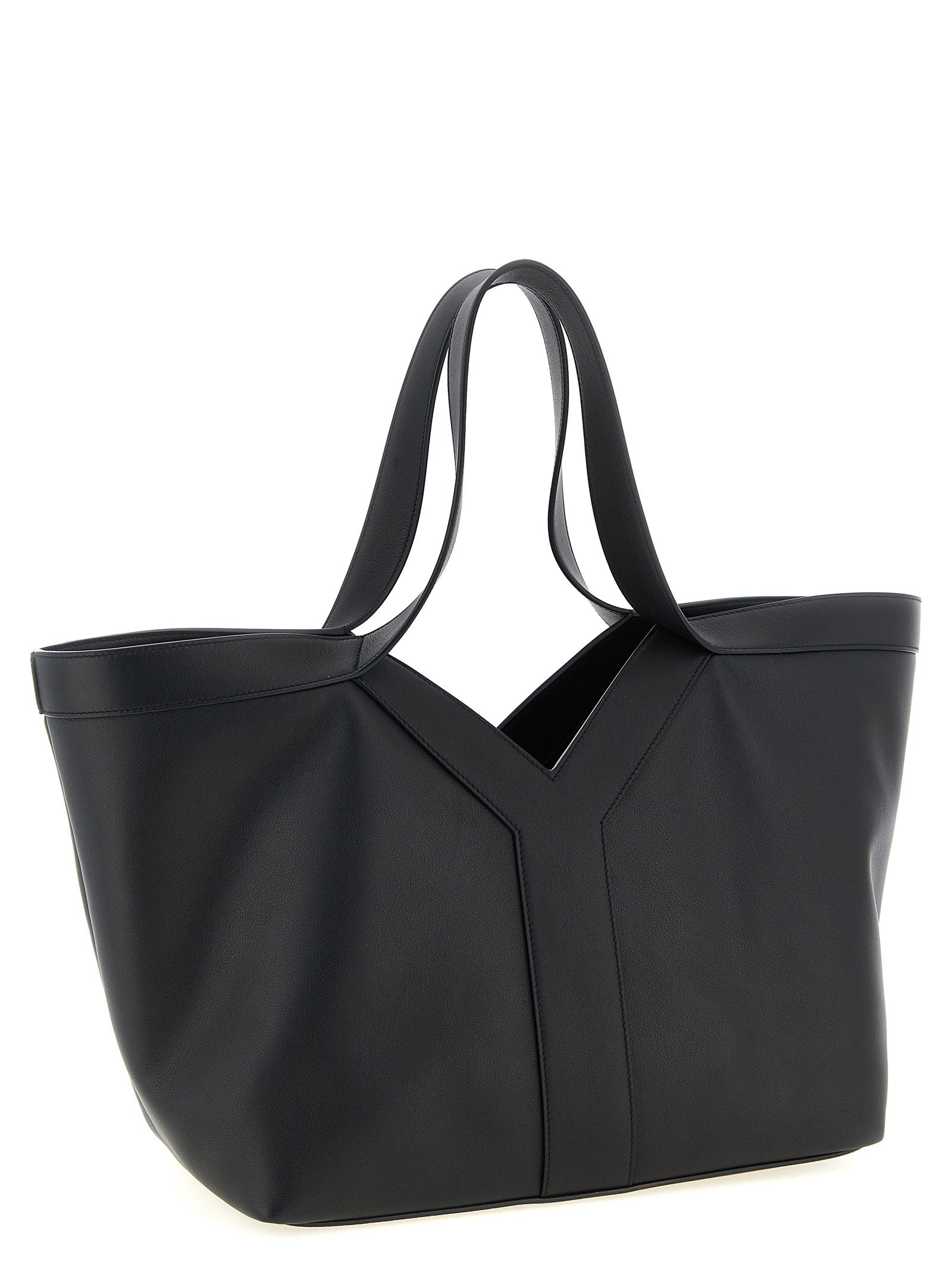 Saint Laurent Black Calfskin Tote Bag Saint Laurent