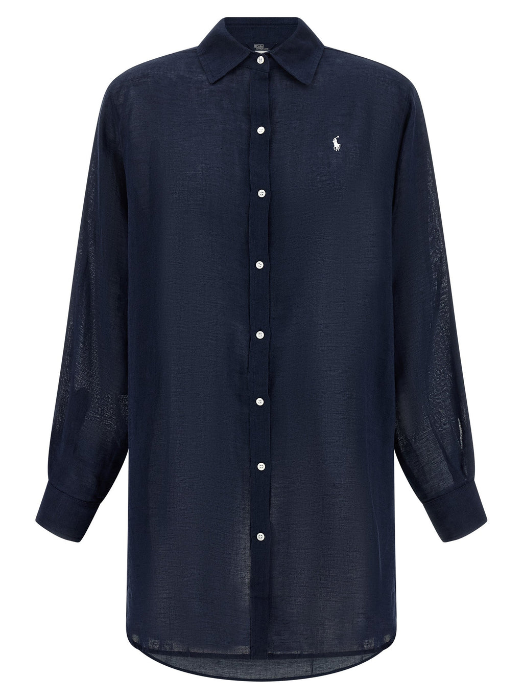 Polo Ralph Lauren Blue Organic Cotton Blouse Polo Ralph Lauren