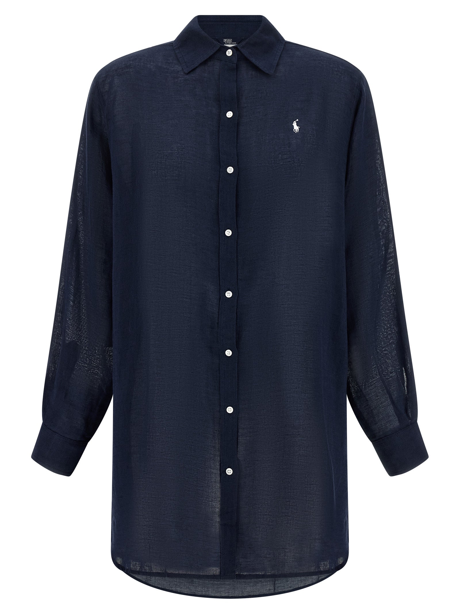 Polo Ralph Lauren Blue Organic Cotton Blouse Polo Ralph Lauren