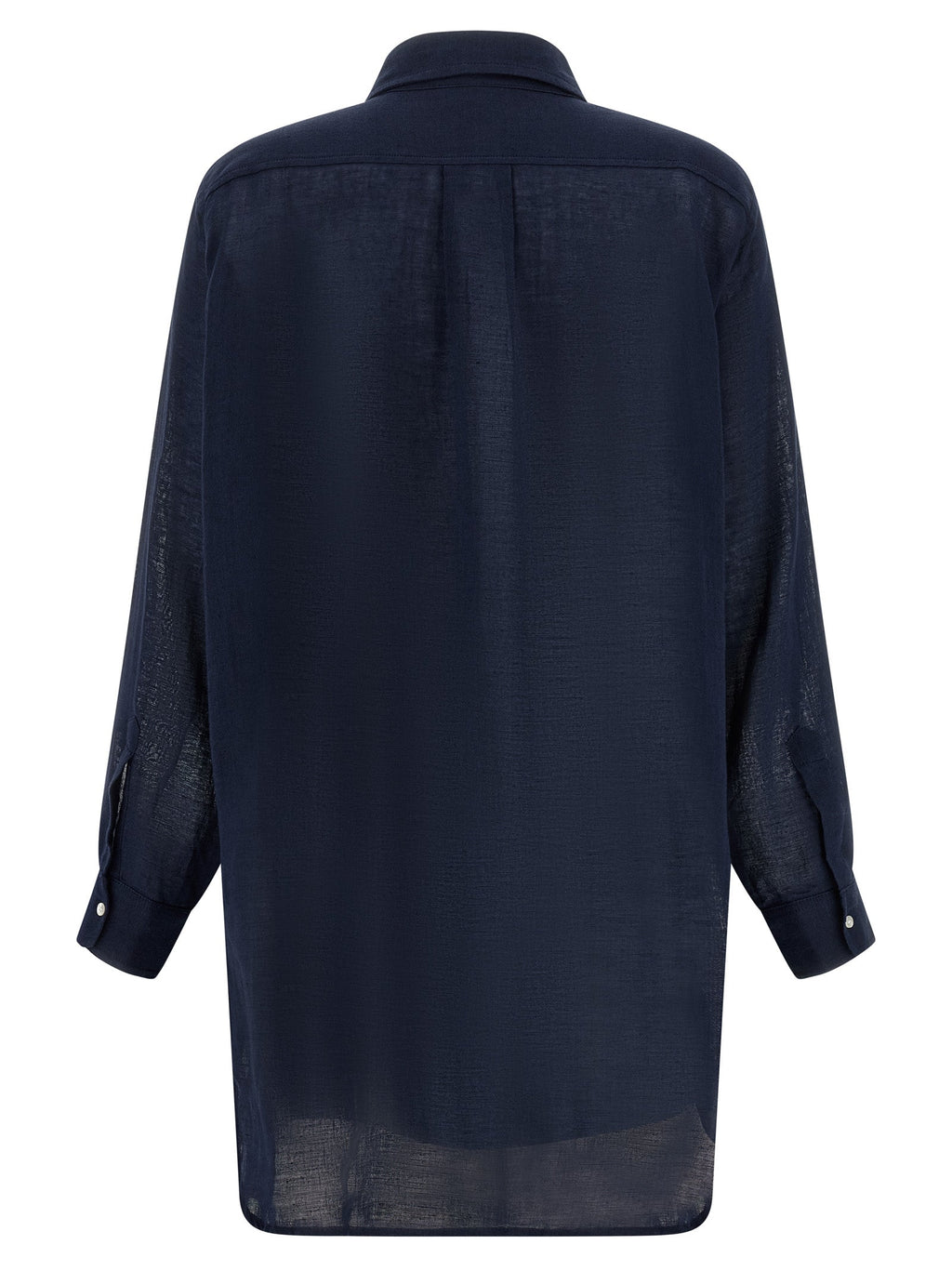 Polo Ralph Lauren Blue Organic Cotton Blouse Polo Ralph Lauren