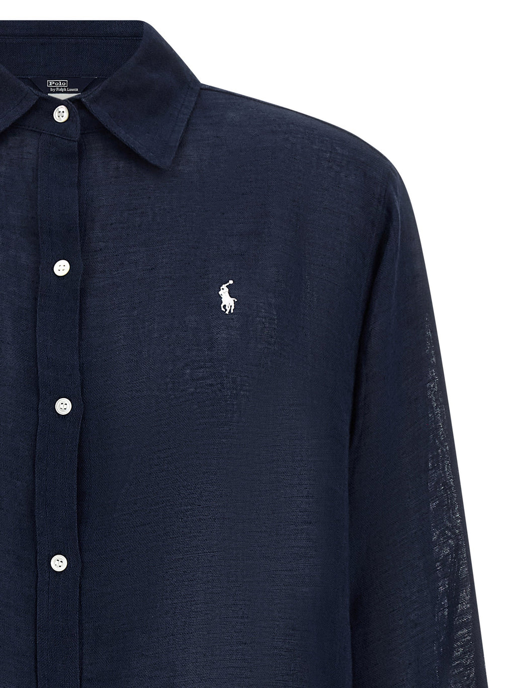 Polo Ralph Lauren Blue Organic Cotton Blouse Polo Ralph Lauren