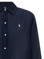 Polo Ralph Lauren Blue Organic Cotton Blouse Polo Ralph Lauren