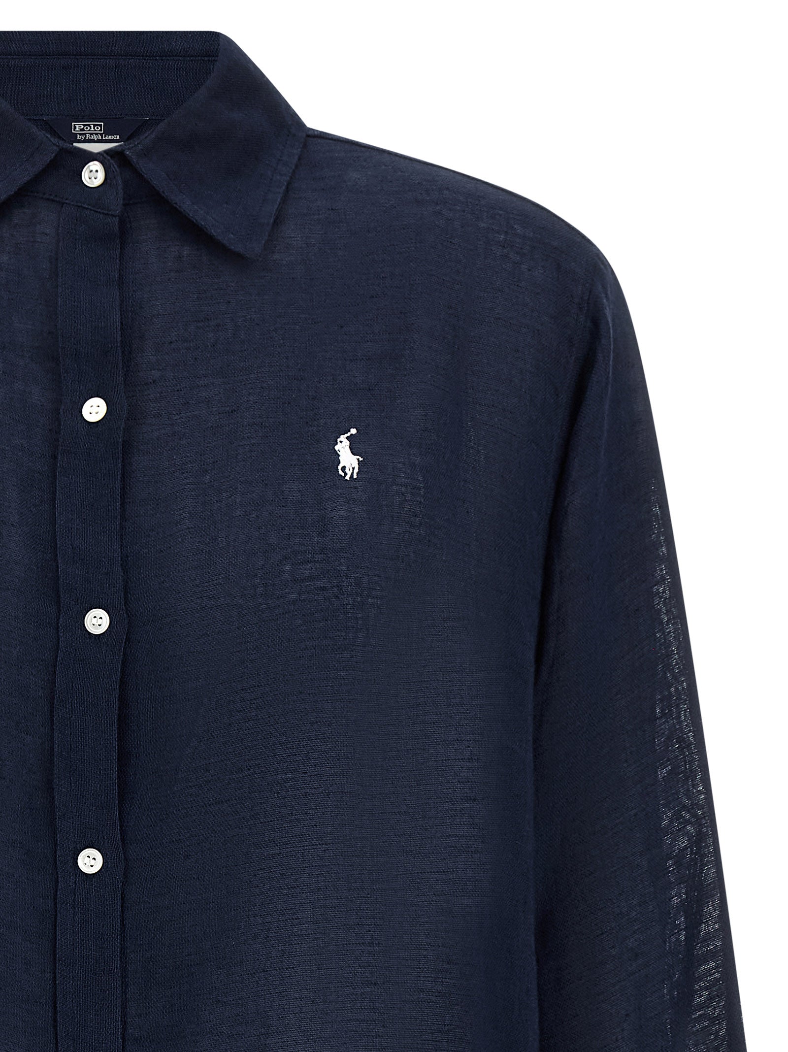 Polo Ralph Lauren Blue Organic Cotton Blouse Polo Ralph Lauren