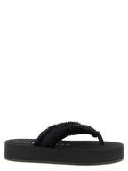 Balenciaga Black Viscose Slides Balenciaga