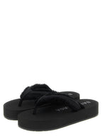 Balenciaga Black Viscose Slides Balenciaga