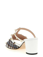 Valentino Garavani White Polyester Platform Sandals Valentino Garavani