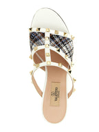 Valentino Garavani White Polyester Platform Sandals Valentino Garavani