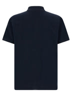 Fendi Blue Cotton Polo Shirt Fendi