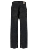 Balenciaga Black Cotton Flared Jeans Balenciaga