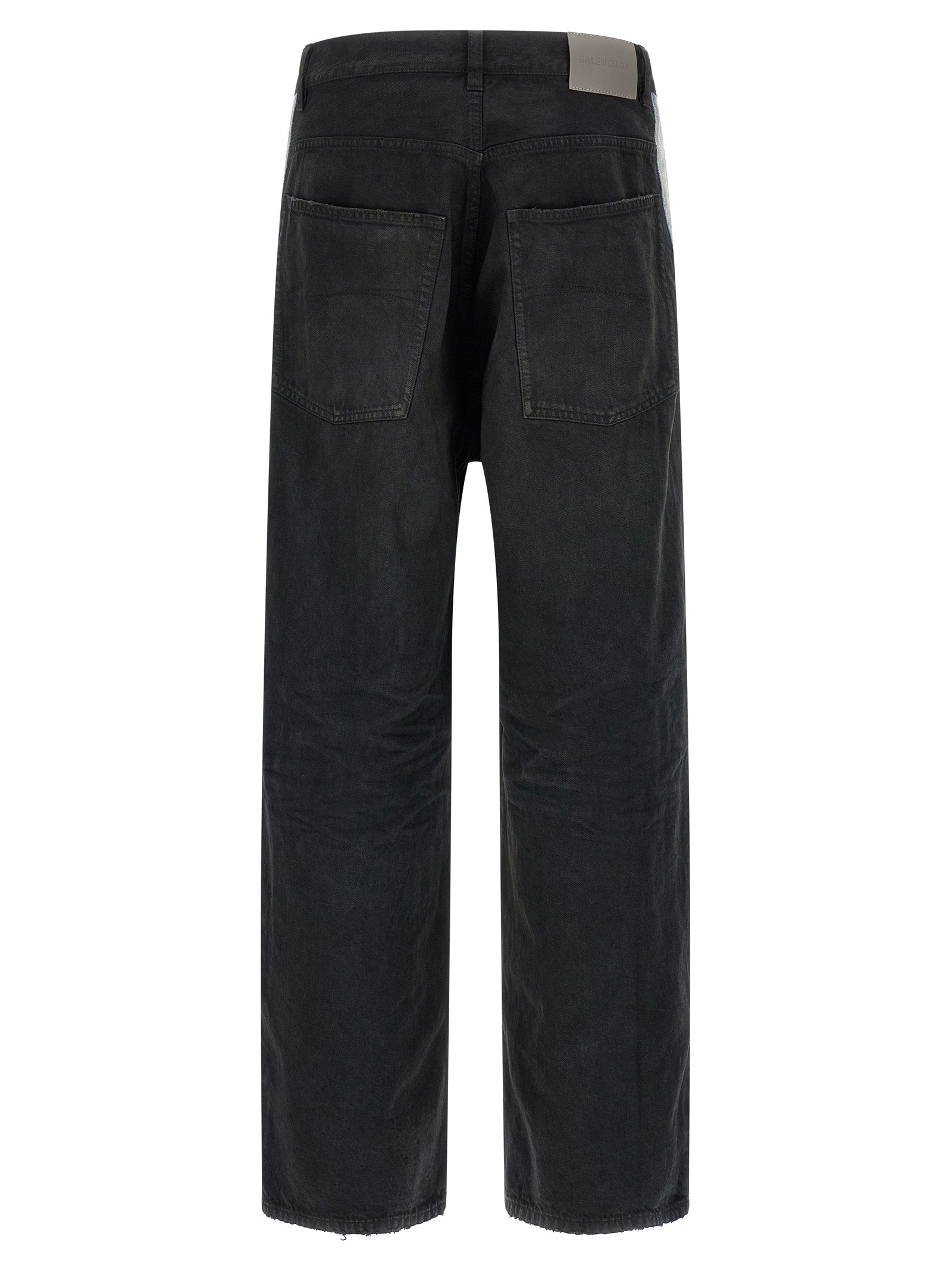 Balenciaga Black Cotton Flared Jeans Balenciaga