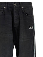 Balenciaga Black Cotton Flared Jeans Balenciaga
