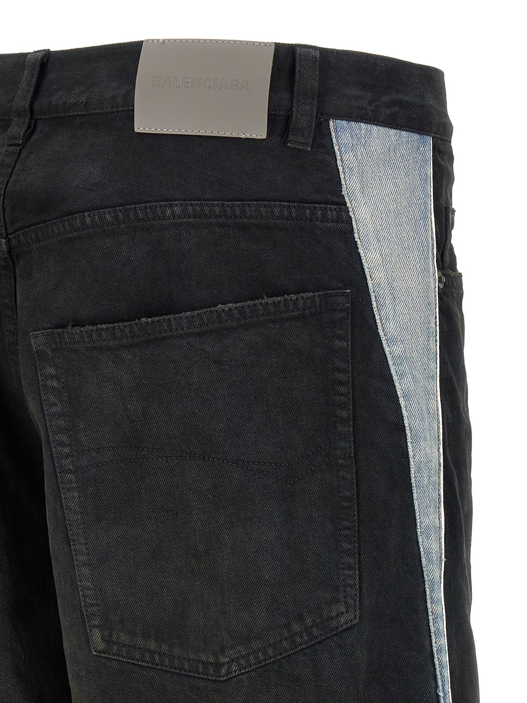 Balenciaga Black Cotton Flared Jeans Balenciaga