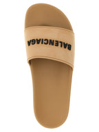 Balenciaga Beige Plastic Slides Balenciaga