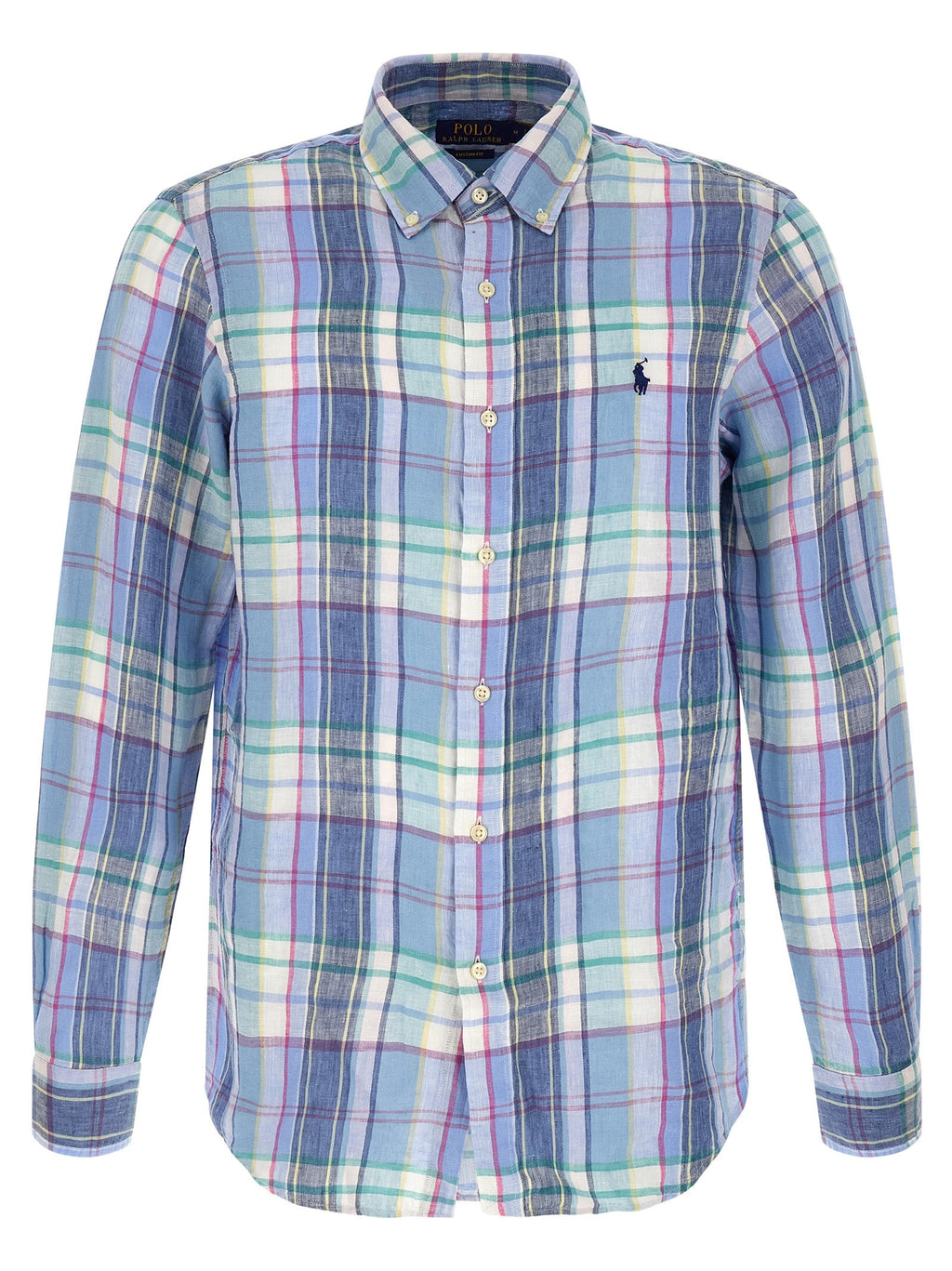 Polo Ralph Lauren Blue Linen Blouse Polo Ralph Lauren