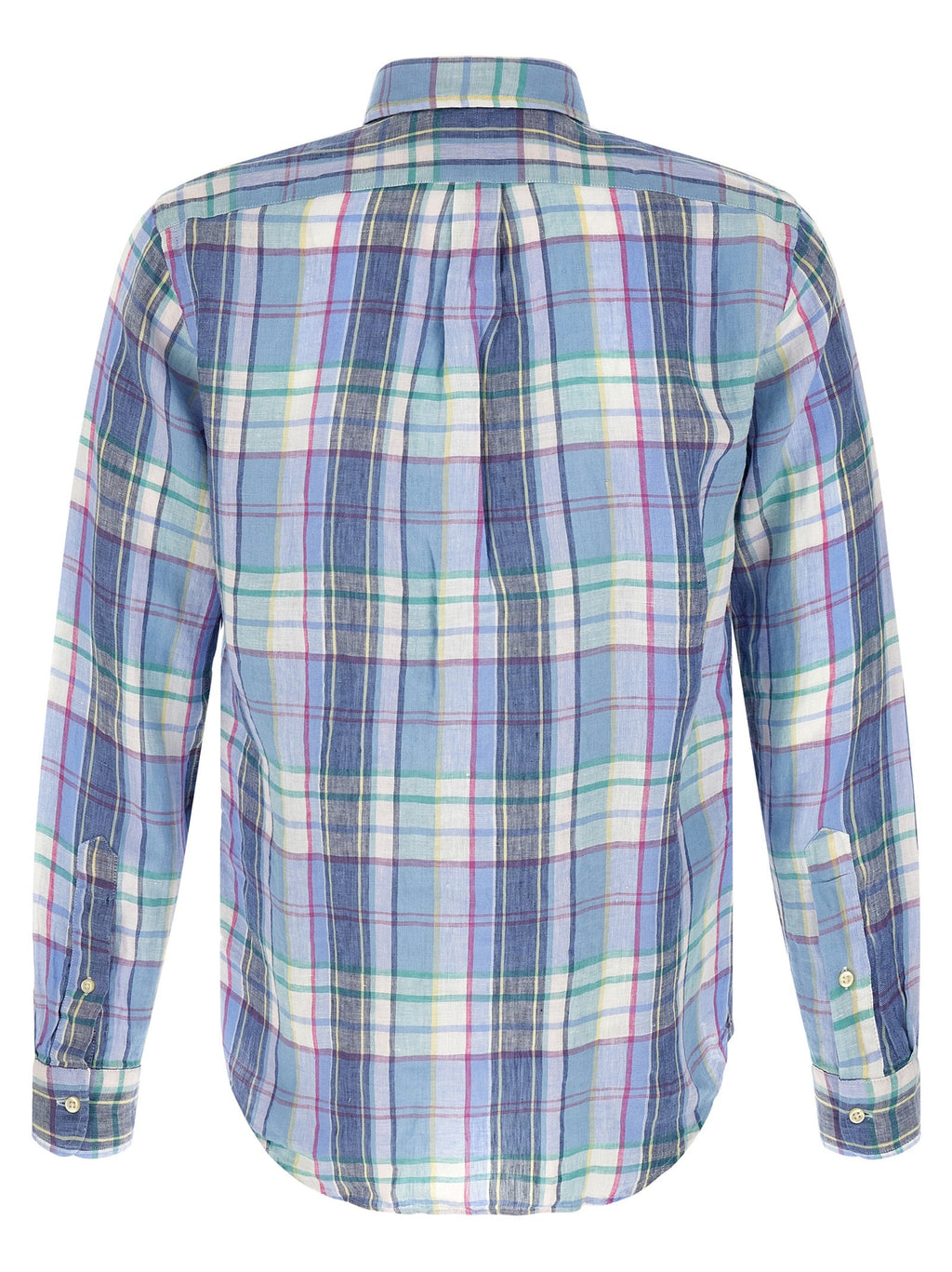 Polo Ralph Lauren Blue Linen Blouse Polo Ralph Lauren