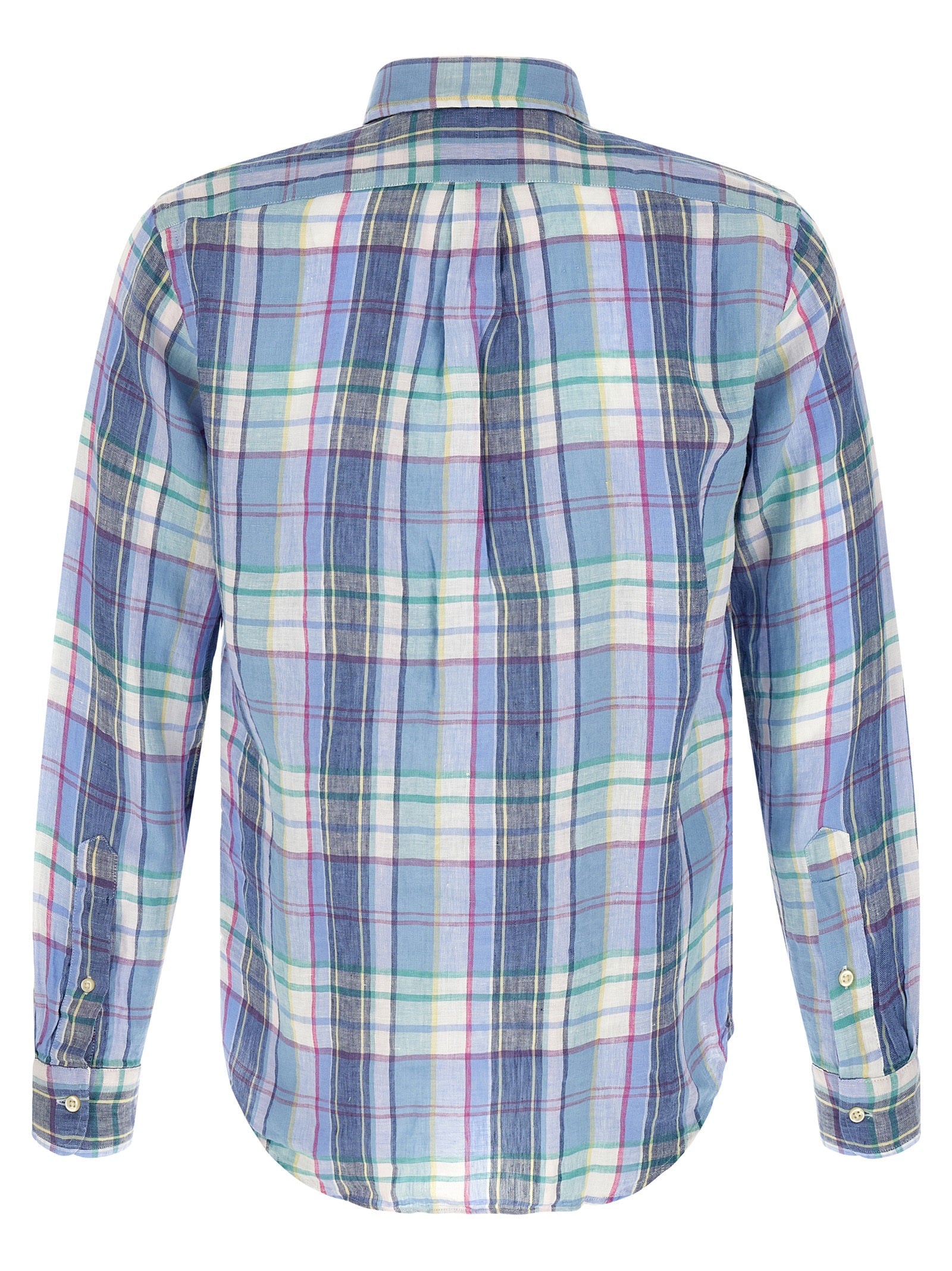 Polo Ralph Lauren Blue Linen Blouse Polo Ralph Lauren
