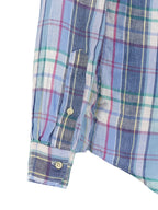 Polo Ralph Lauren Blue Linen Blouse Polo Ralph Lauren