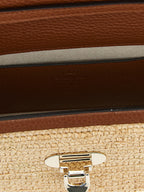 Valentino Garavani Beige Straw Crossbody Bag Valentino Garavani