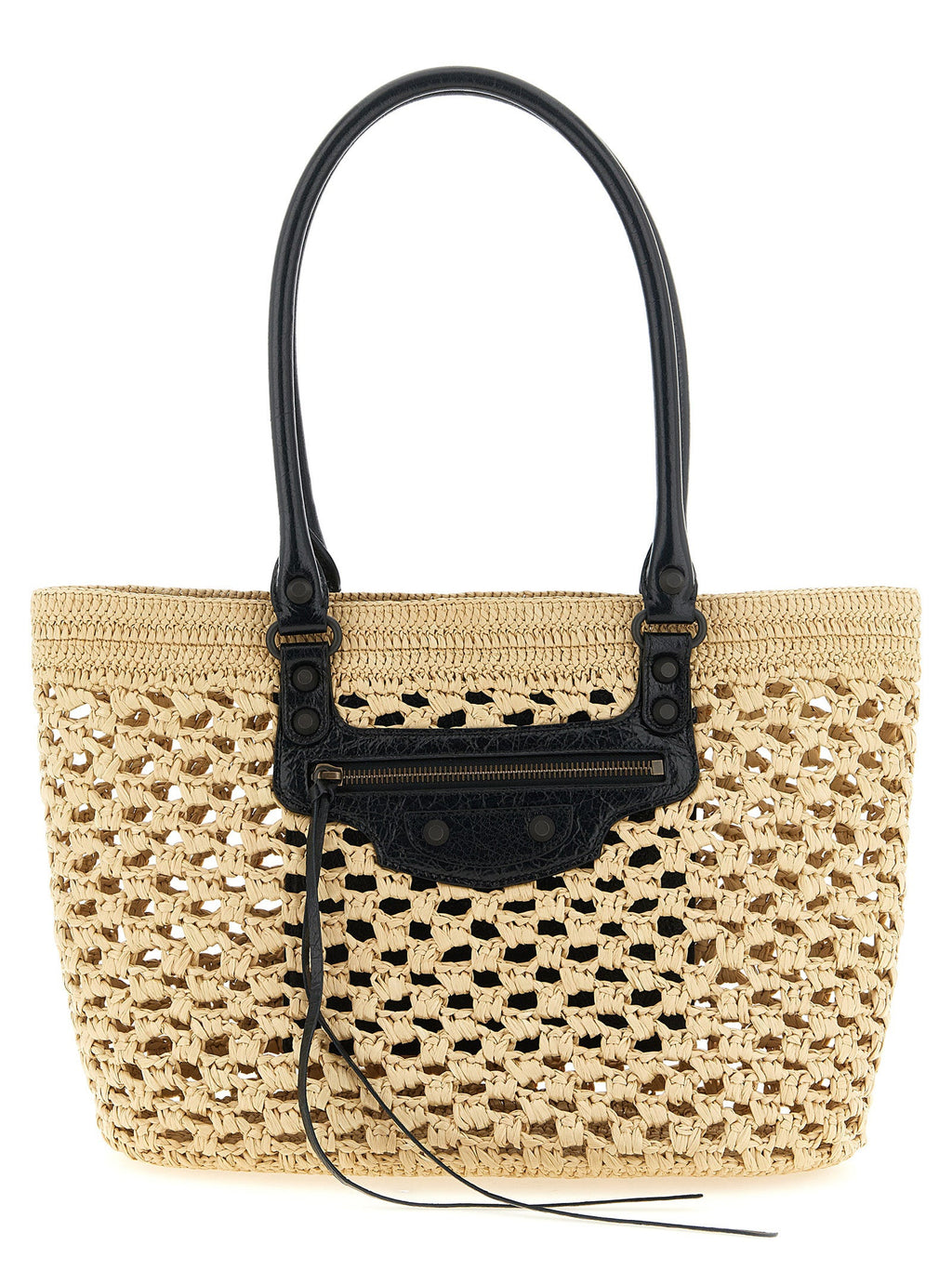 Balenciaga Beige Viscose Shoulder Bag Balenciaga