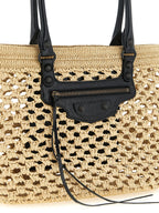 Balenciaga Beige Viscose Shoulder Bag Balenciaga