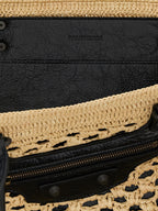 Balenciaga Beige Viscose Shoulder Bag Balenciaga