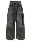 Balenciaga Gray Cotton Relaxed Fit Jeans Balenciaga