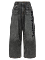 Balenciaga Gray Cotton Relaxed Fit Jeans Balenciaga