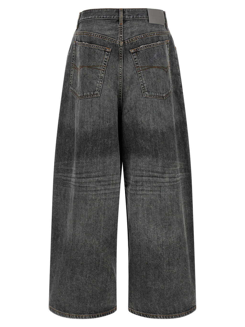 Balenciaga Gray Cotton Relaxed Fit Jeans Balenciaga