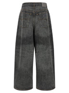 Balenciaga Gray Cotton Relaxed Fit Jeans Balenciaga