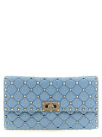 Valentino Garavani Blue Viscose Crossbody Bag Valentino Garavani