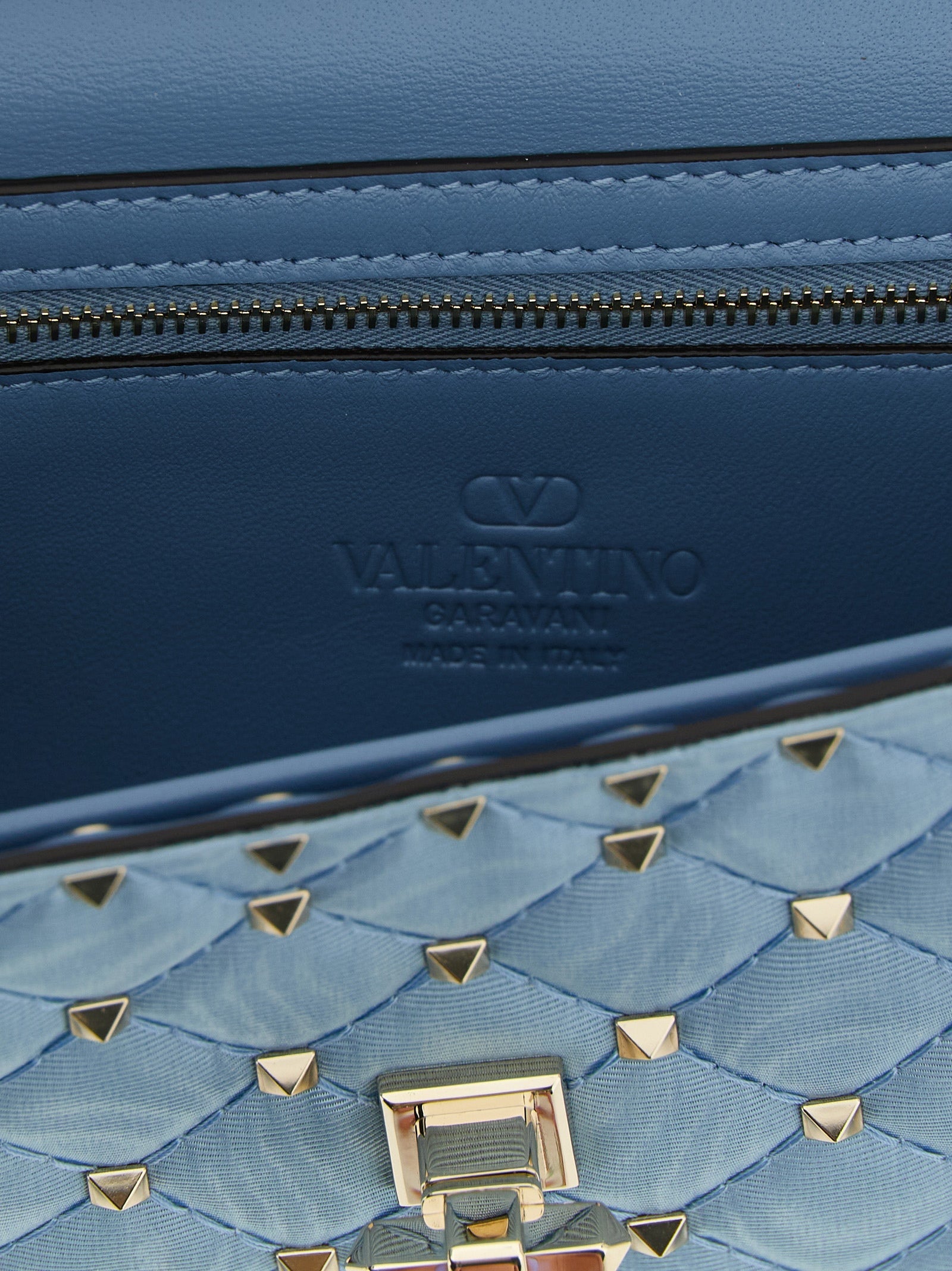 Valentino Garavani Blue Viscose Crossbody Bag Valentino Garavani