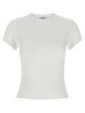 Saint Laurent White Cotton T-Shirt Saint Laurent