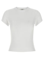 Saint Laurent White Cotton T-Shirt Saint Laurent