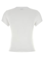 Saint Laurent White Cotton T-Shirt Saint Laurent