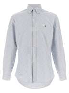 Polo Ralph Lauren Blue Cotton Blouse Polo Ralph Lauren