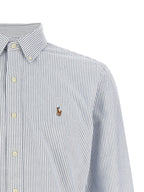 Polo Ralph Lauren Blue Cotton Blouse Polo Ralph Lauren