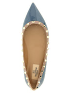 Valentino Garavani Gray Leather Ballet Flats Valentino Garavani