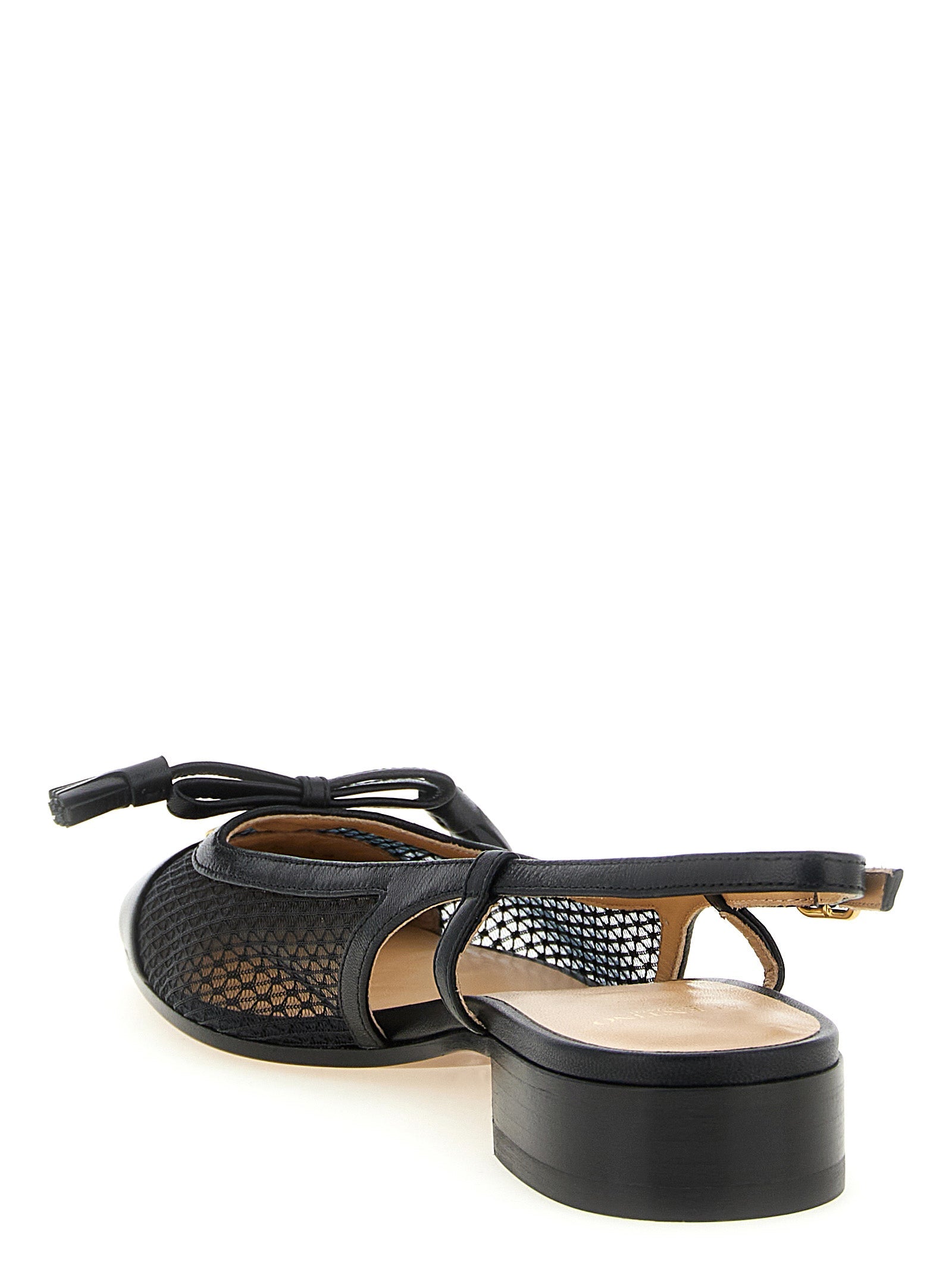 Valentino Garavani Black Leather Ballet Flats Valentino Garavani