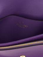 Valentino Garavani Purple Lamb Leather Shoulder Bag Valentino Garavani
