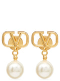 Valentino Garavani Gold Brass Earrings Valentino Garavani