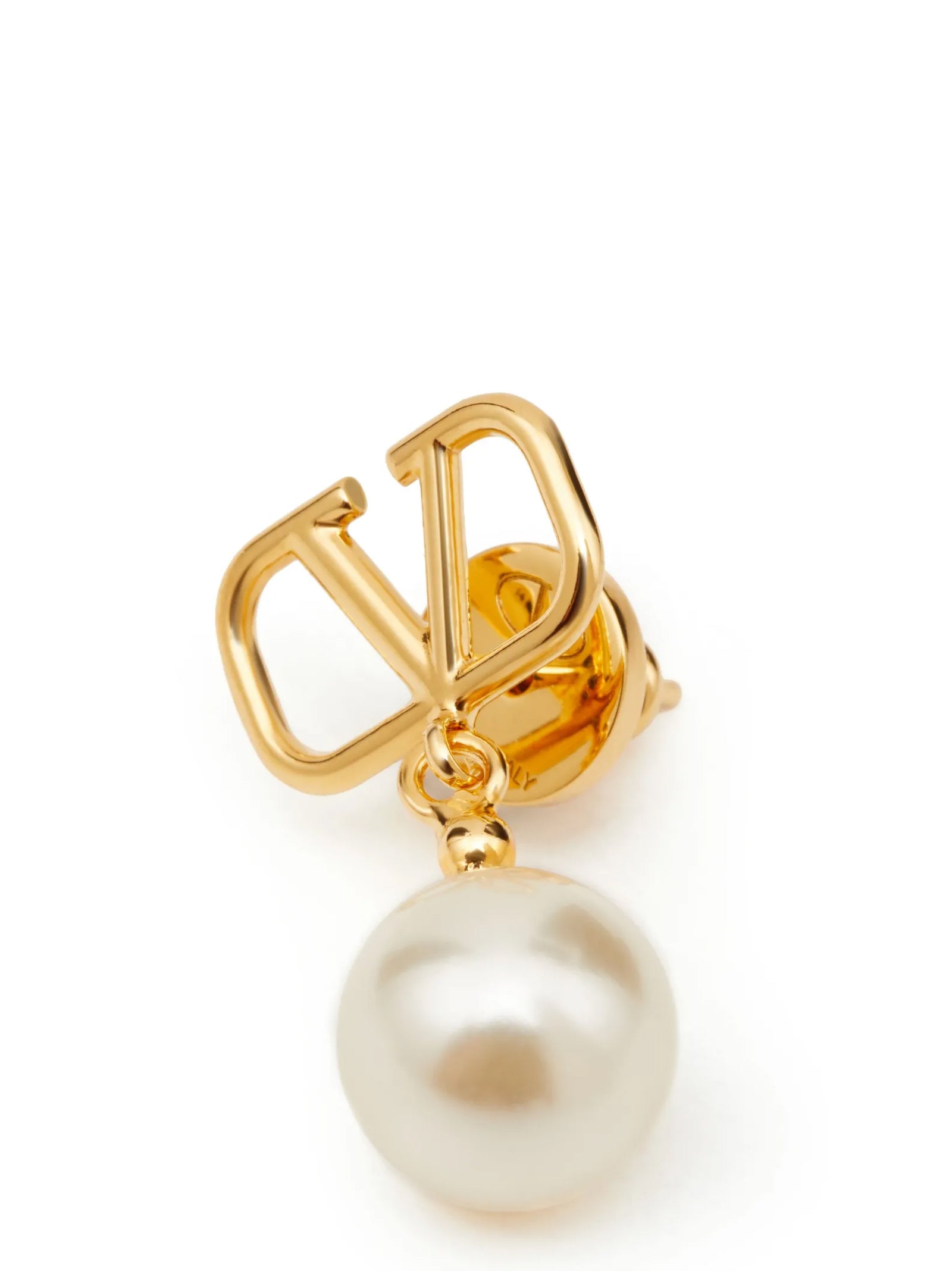 Valentino Garavani Gold Brass Earrings Valentino Garavani