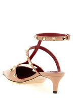 Valentino Garavani Multicolor Calfskin Mid Heel Pumps Valentino Garavani