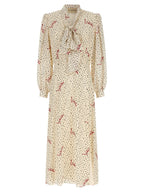 Valentino Garavani Multicolor Silk Midi Dress Valentino Garavani