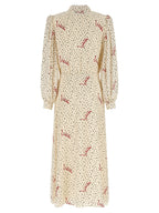 Valentino Garavani Multicolor Silk Midi Dress Valentino Garavani