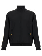 Valentino Garavani Black Polyester Sweatshirt Valentino Garavani
