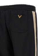 Valentino Garavani Black Polyester Athletic Pants Valentino Garavani