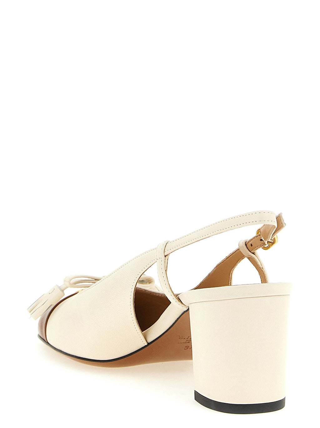 Valentino Garavani Black Leather Mid Heel Pumps Valentino Garavani