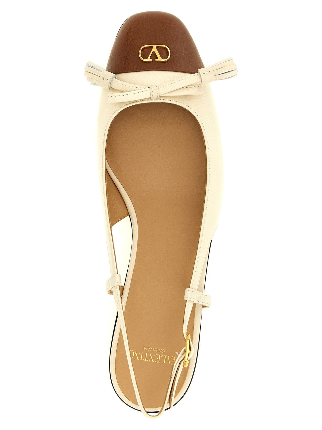 Valentino Garavani Black Leather Ballet Flats Valentino Garavani