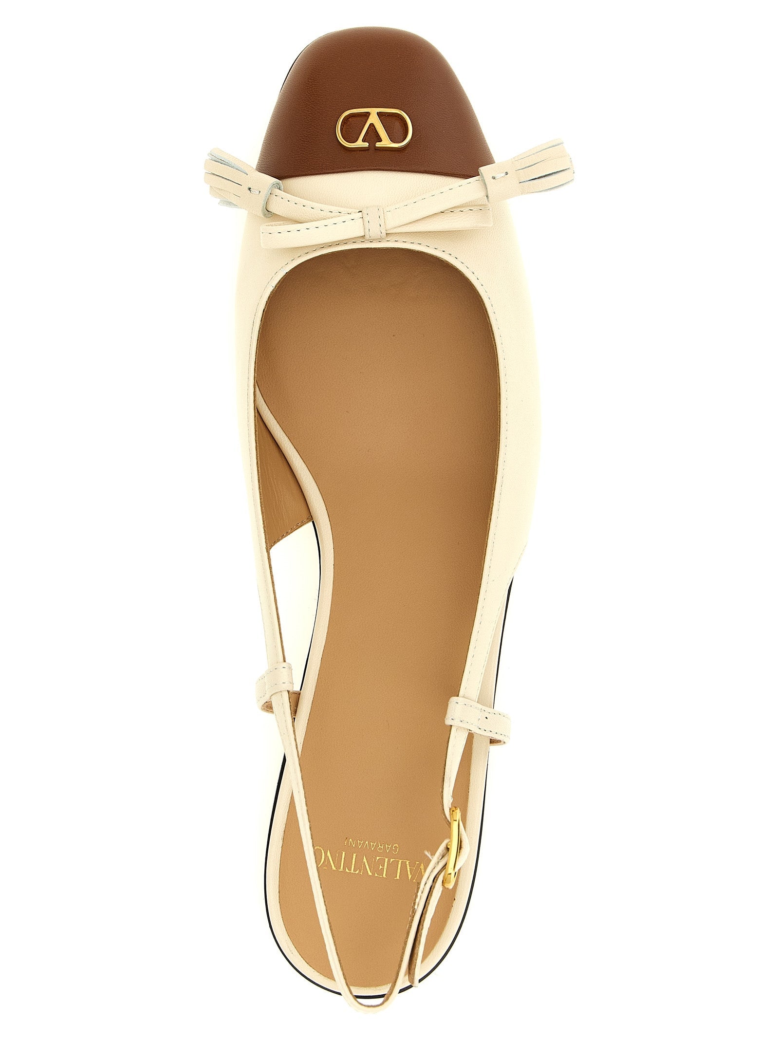 Valentino Garavani Black Leather Ballet Flats Valentino Garavani